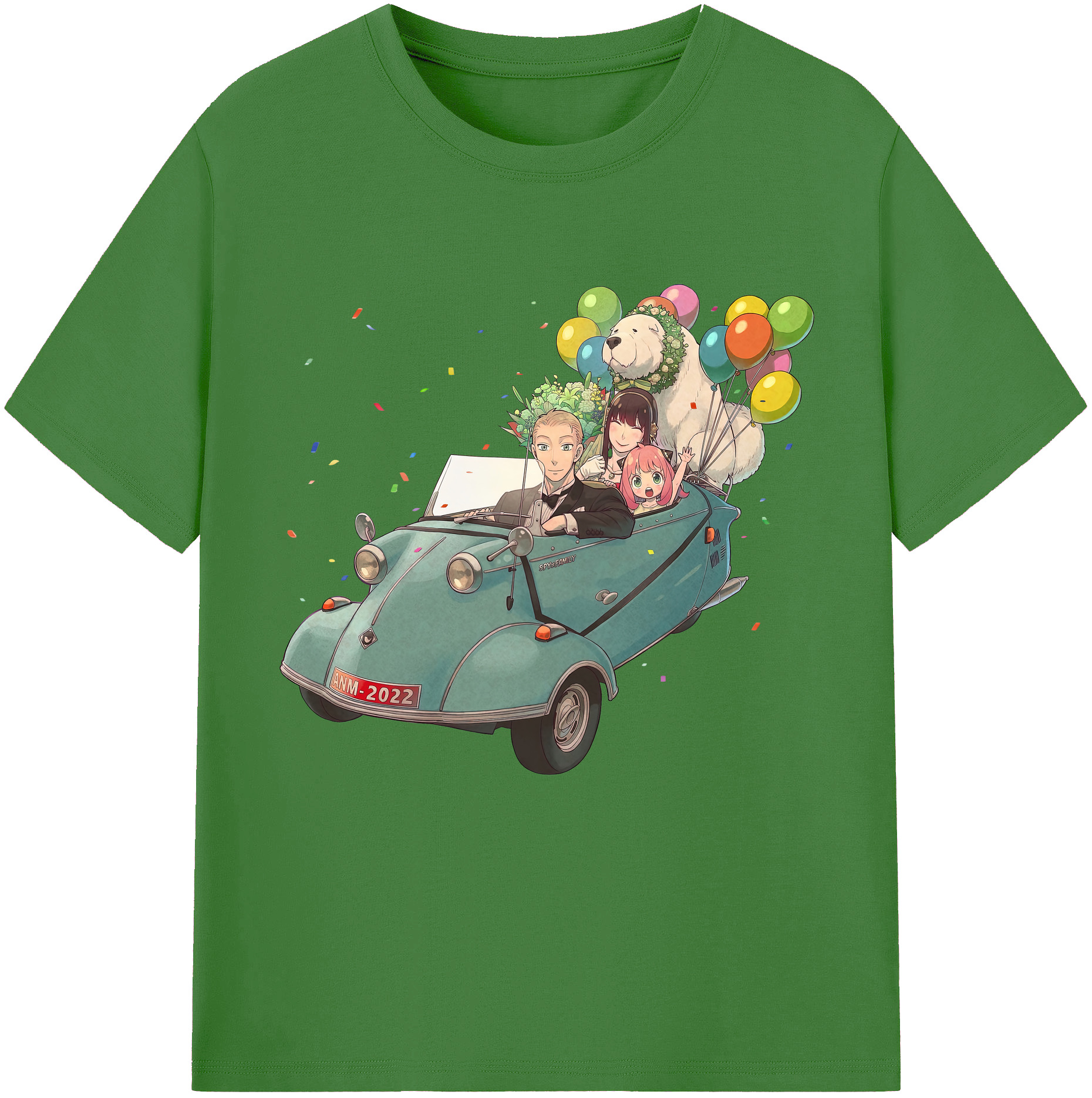 （画像用） SPY×FAMILY间谍家家酒 レディースカジュアルプリントTシャツ（綿100％）